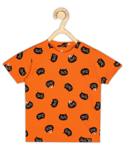 Baus Lycra Cotton Cat Face T-shirt - BAUS Brands