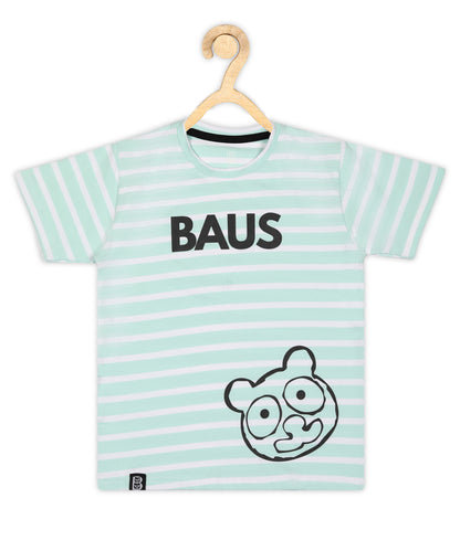 Baus Lycra Cotton Half sleeve Stripe T-shirt - BAUS Brands