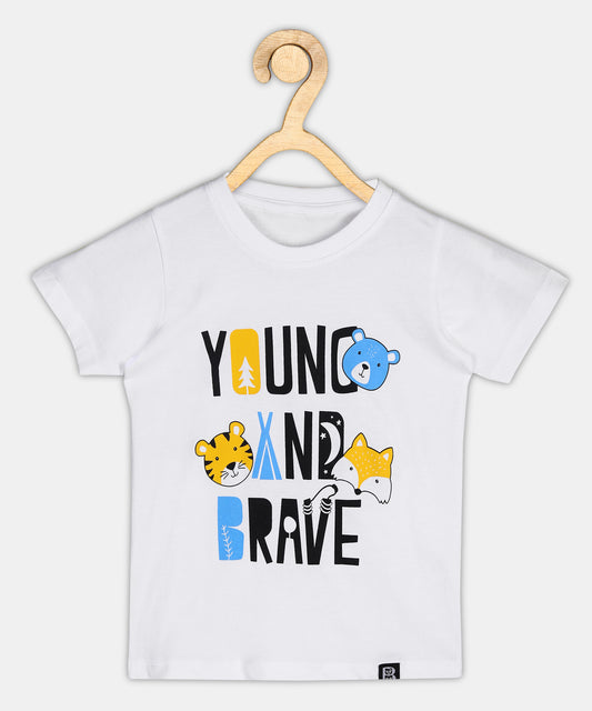 Baus Young and Brave Print T-shirt - BAUS Brands